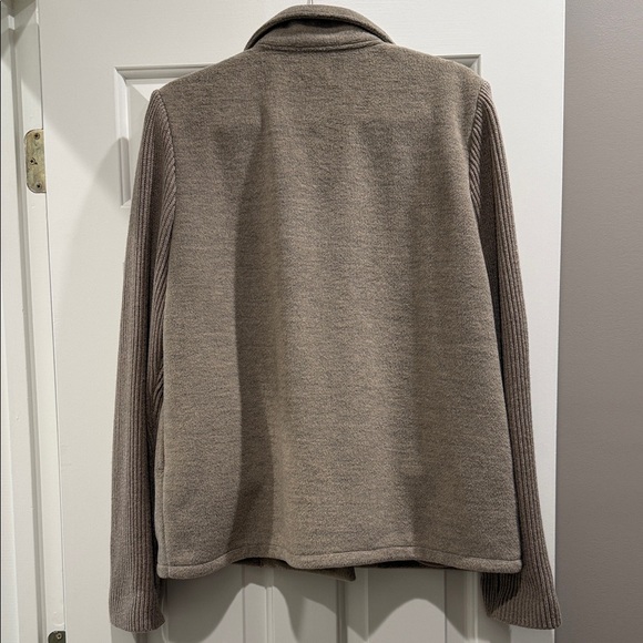 Splendid Women’s Singrid Double-Breasted Wool Blend Brown Pea Coat Jacket - L - Picture 4 of 10